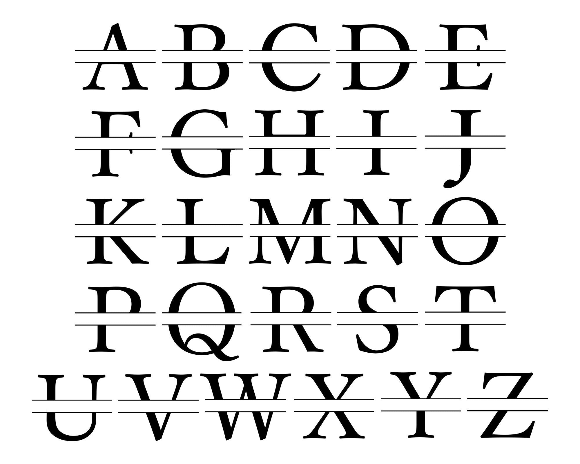 Split Monogram Whiskey Glass